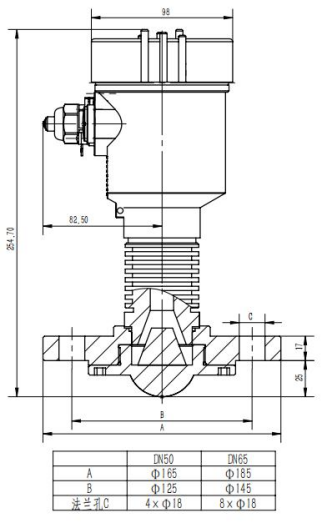 80 GHz Radar Level Transmitter with Corrosion-resistant Flanges.jpg