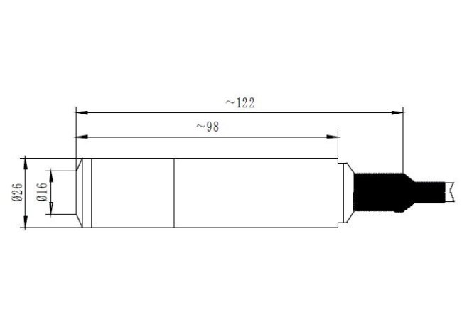 Dimensions of BT8000 Level Transmitters