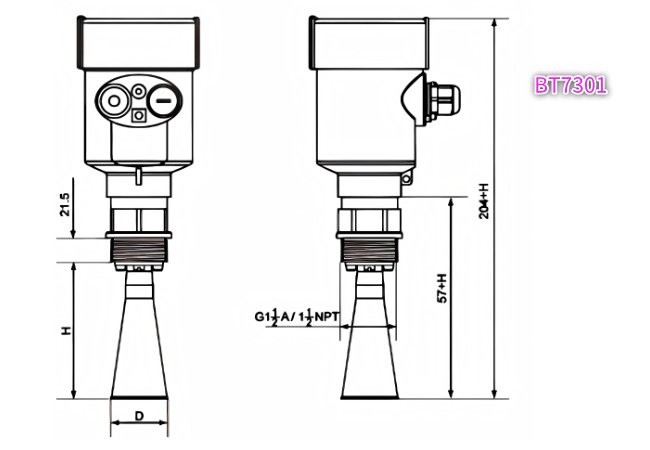 BT7301 26GHz Radar Level Meter